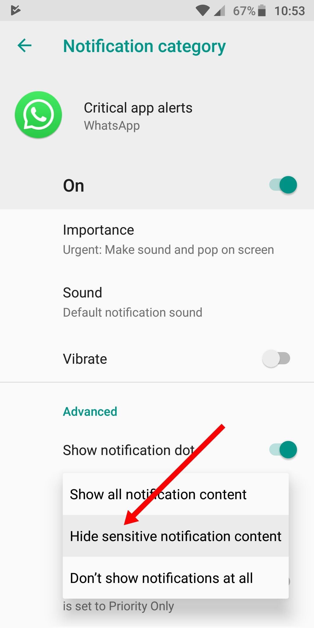 WhatsApp location for Motorola Moto G7
