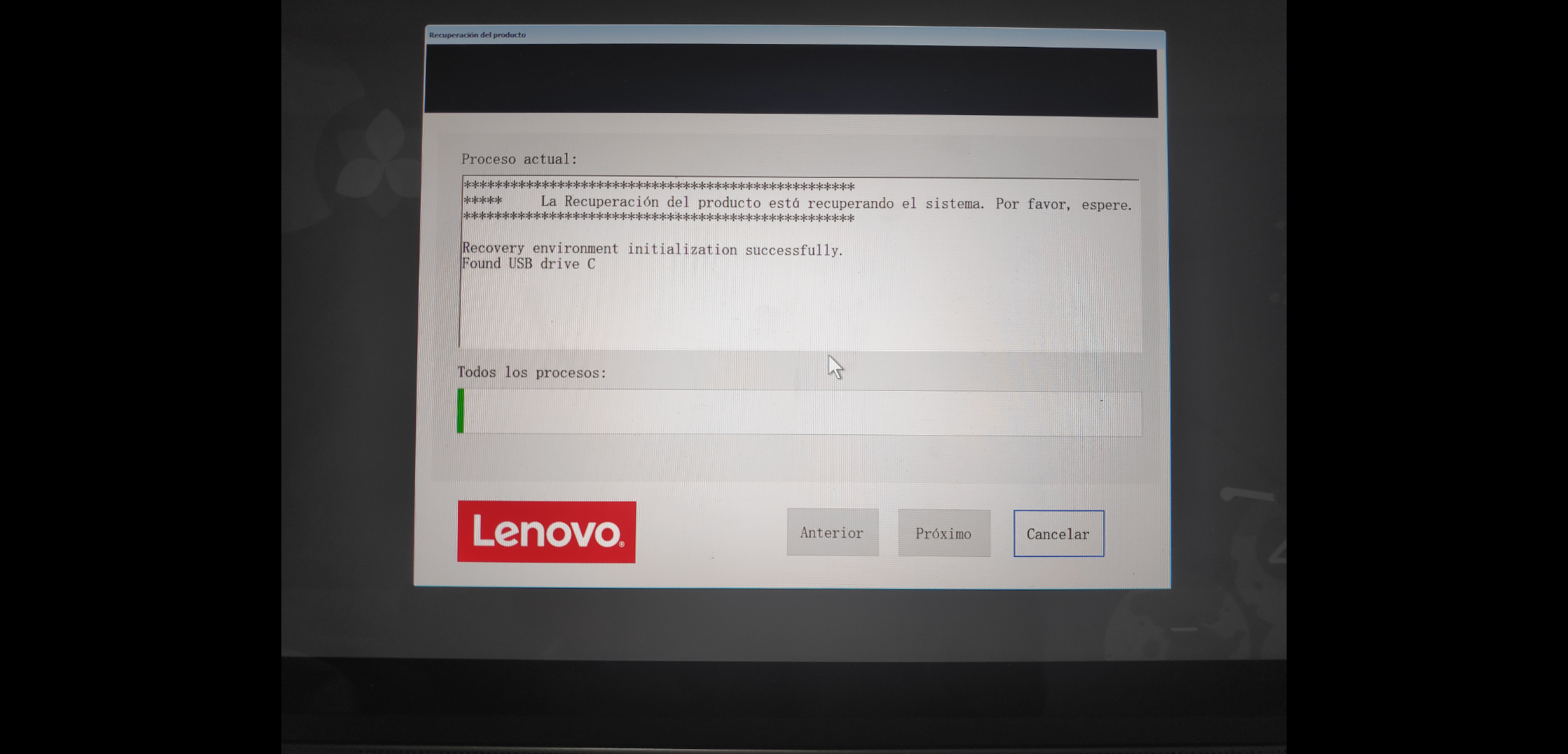 Default Boot Device Missing or Boot de Lenovo