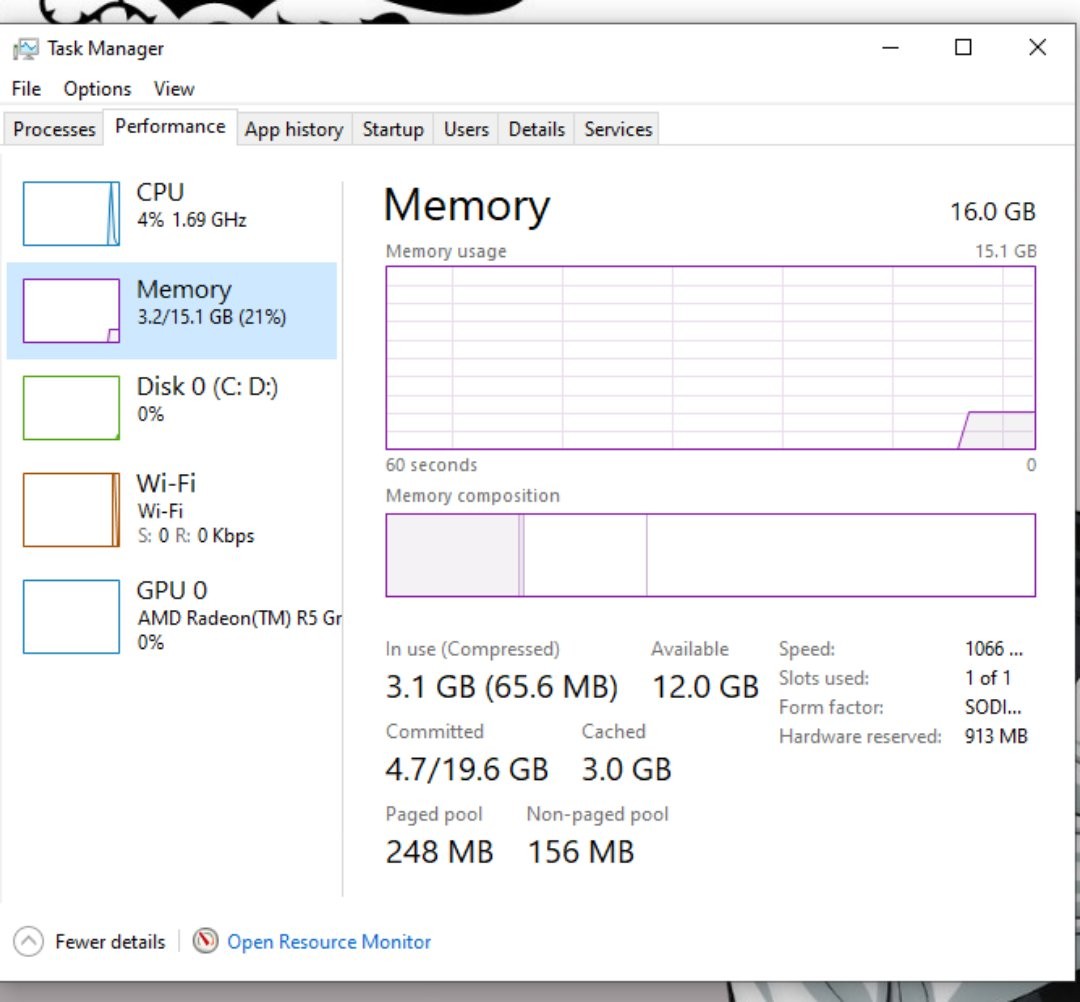 Проверить рам. Ram task Manager ddr4. Ddr3 и ddr3l в диспетчере задач различаются?. 32gb 2133 ddr4 Windows 10 диспетчер задач.