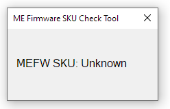 what is intel management engine firmware update tool