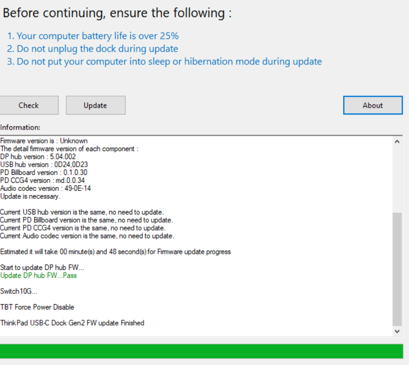 Can-t-update-firmware-for-displayport-on-ThinkPad-USB-C-Dock-Gen2 - English  Community - LENOVO COMMUNITY