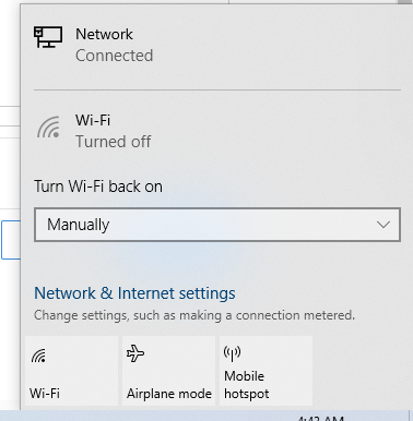 wireless capability is turned off not fixed wireless capability is turned off not fixed