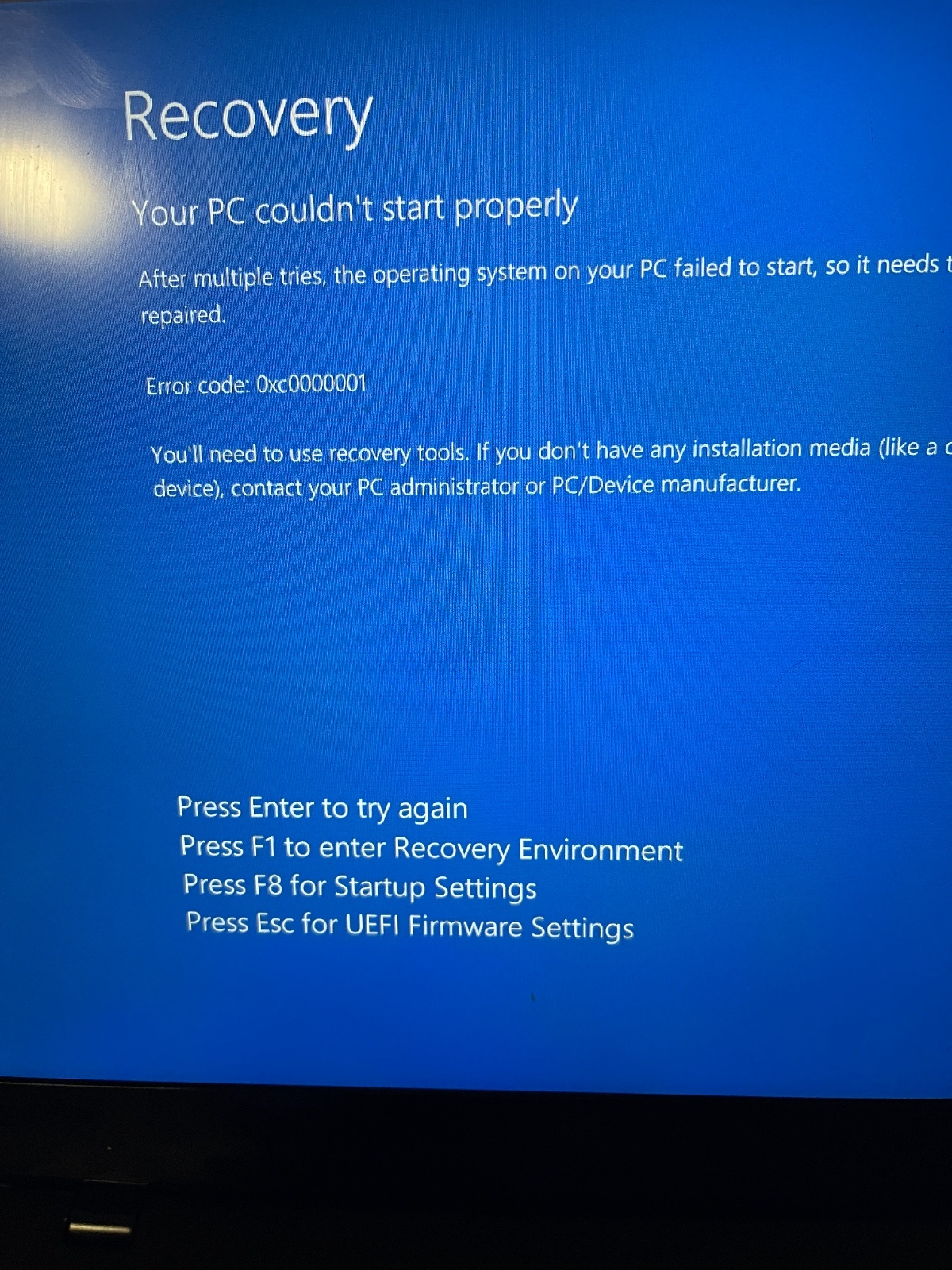 Error Code Oxc English Community Lenovo Community