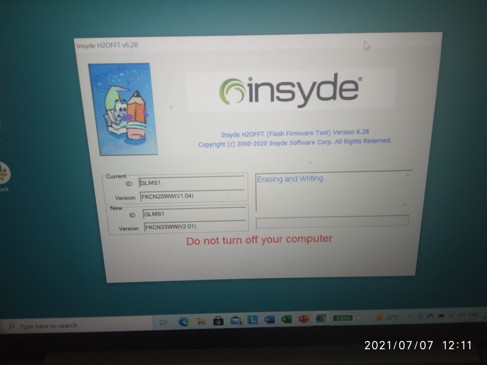 is insyde bios update safe