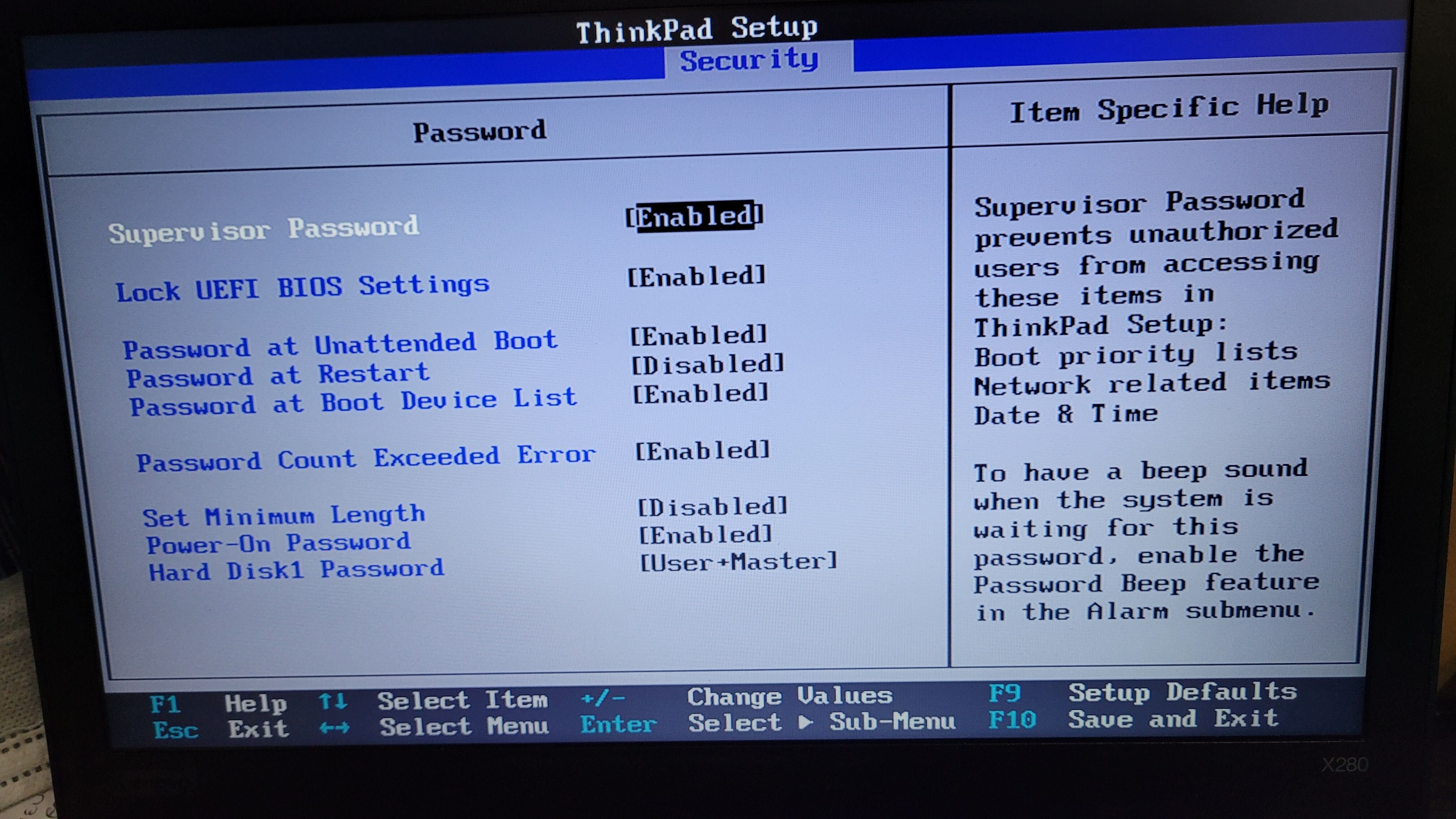 Can-t-access-BIOS-at-power-on-after-enabling-BIOS -security-password-settings-Lenovo-ThinkPad-X280 - English Community -  LENOVO COMMUNITY