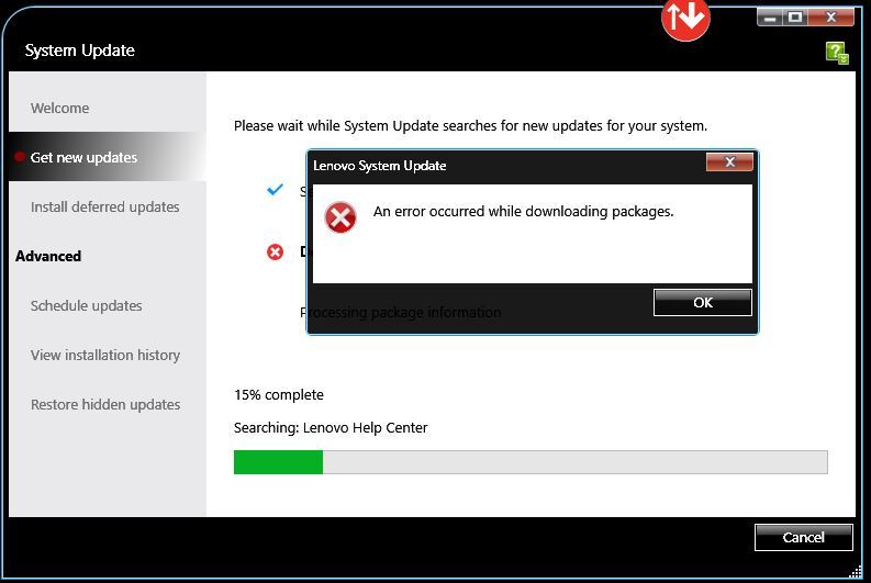 An-error-occurred-while-download-packages - English Community - LENOVO COMUNIDAD An-error-occurred-while-download-packages - English Community - LENOVO COMUNIDAD