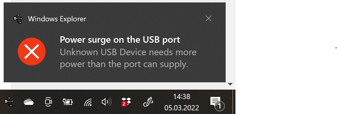 Power-surge-on-USB-ports-error-Nothing-is-connected - English Community - COMUNIDAD