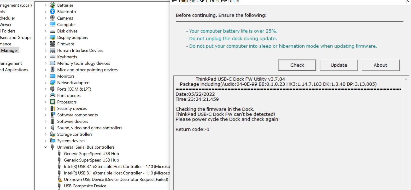 USB-C-dock-gen1-not-working-properly-and-not-working-at-all - English  Community - LENOVO COMUNIDAD