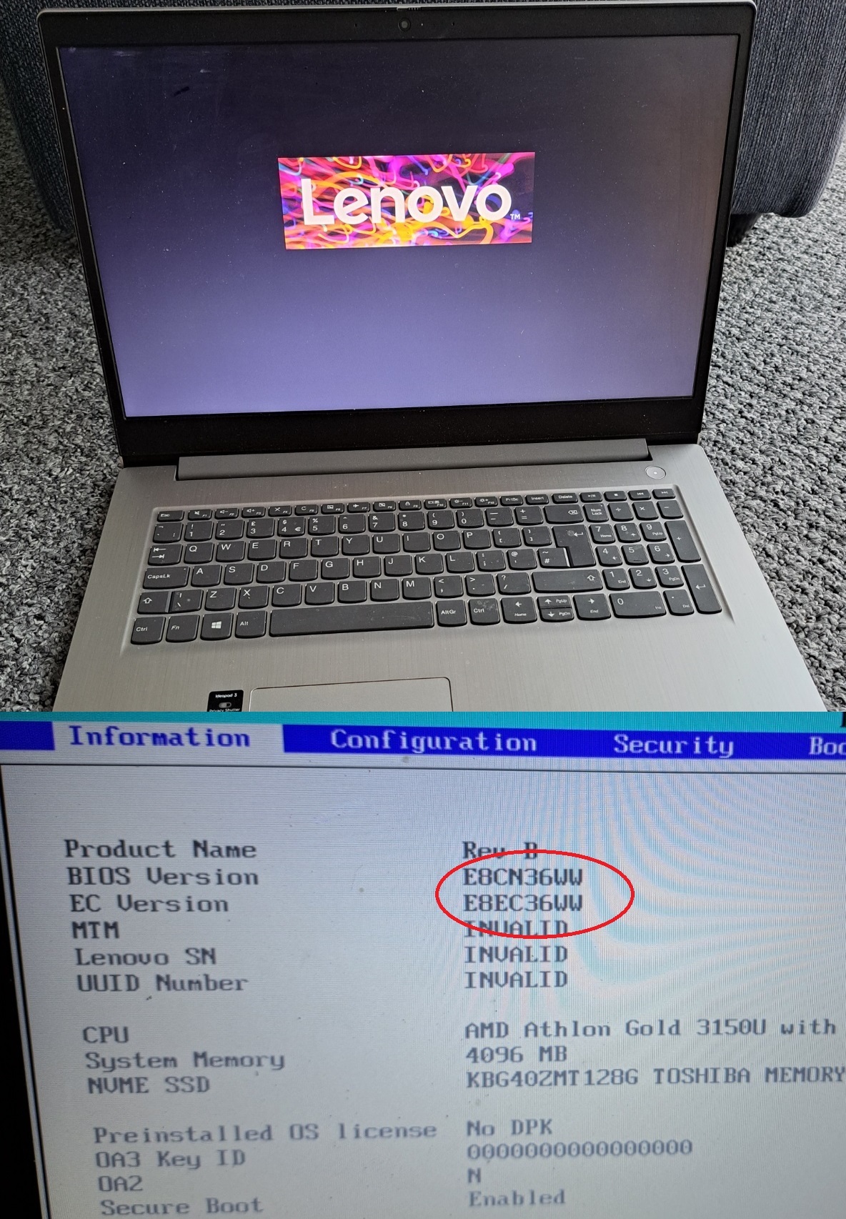 Re-Black-screen-after-BIOS-update - English Community - LENOVO COMMUNITY