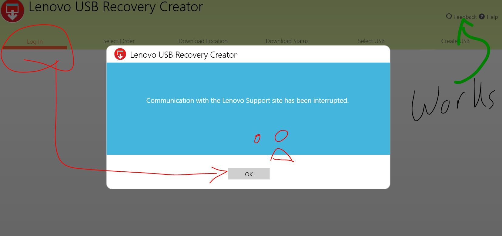 Lenovo-USB-Recovery-Creator-Communication-with-the-Lenovo-Support-Site-has-been-interrupted  - English Community - LENOVO COMMUNITY