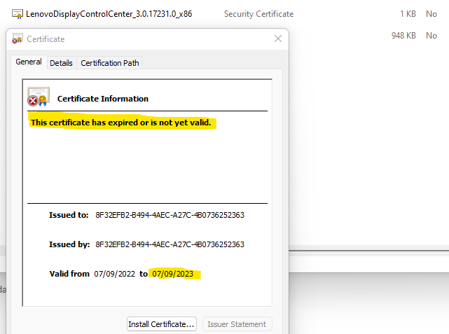 Server certificate expired. Server certificate expired