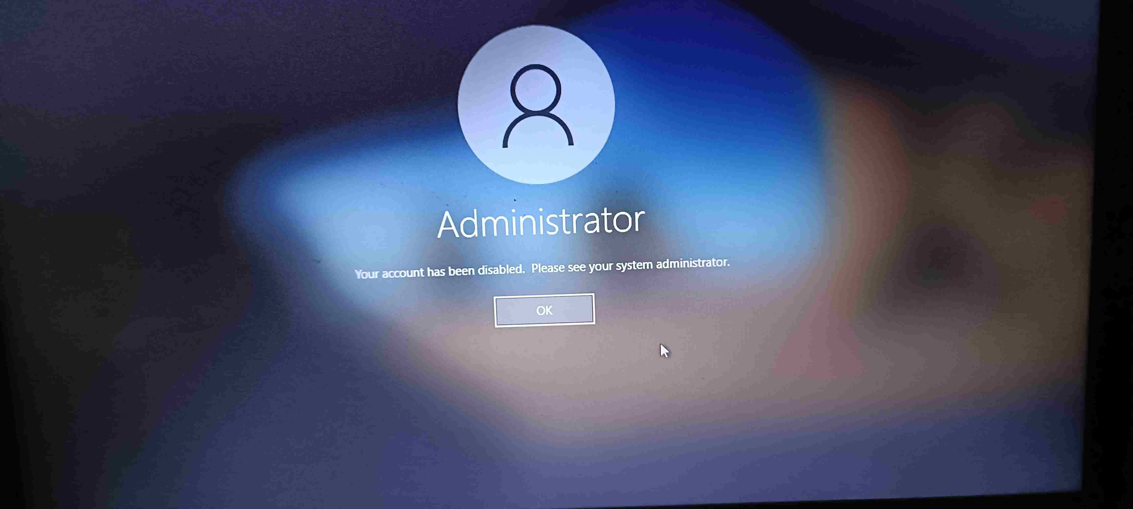 HELP-administrator-account-disabled - English Community - LENOVO 