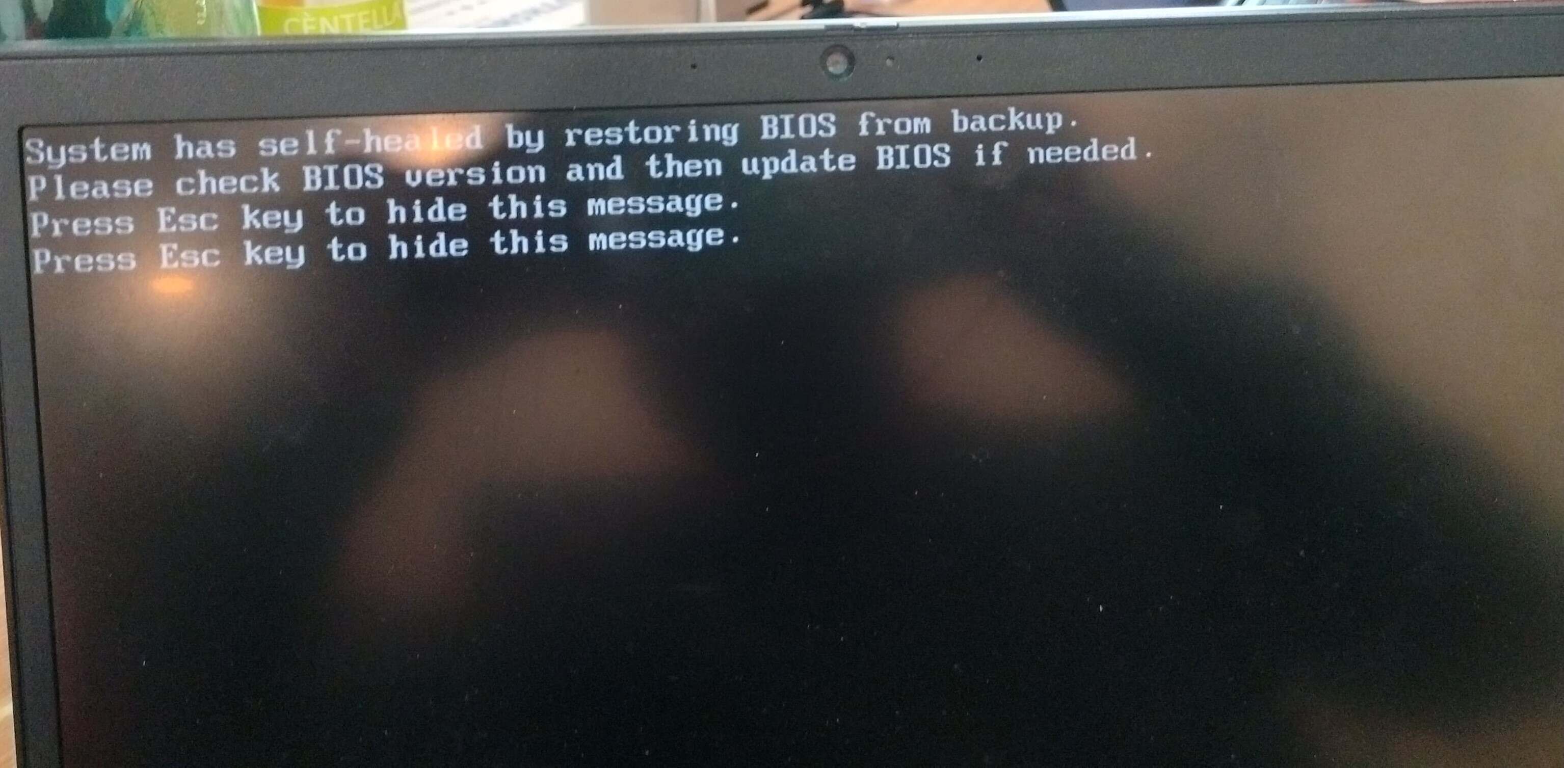 very time my laptop turns on I get an error message